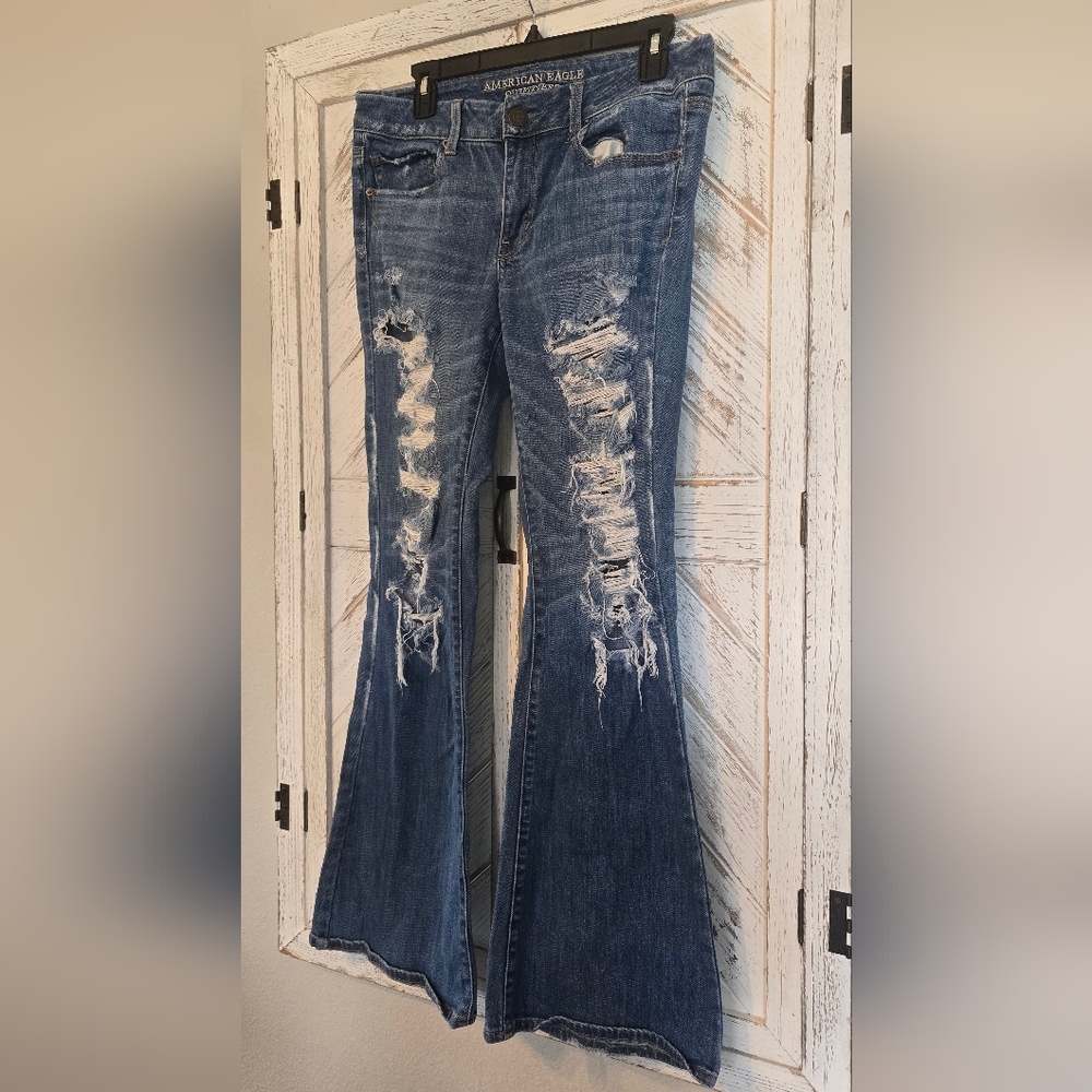 American Eagle Outfitters Blue Flare Jeans